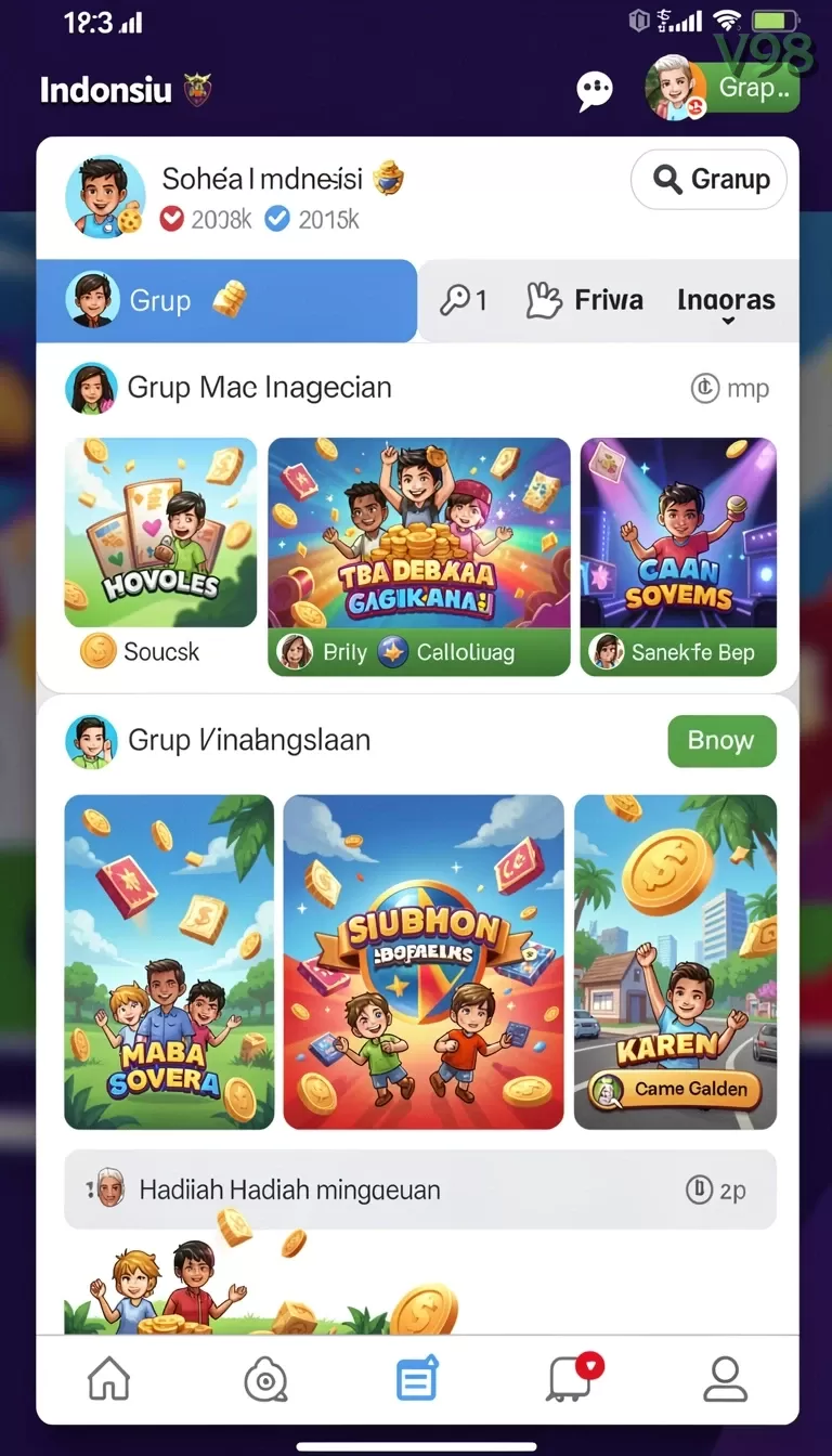 Cuplikan layar 789RP — halaman utama