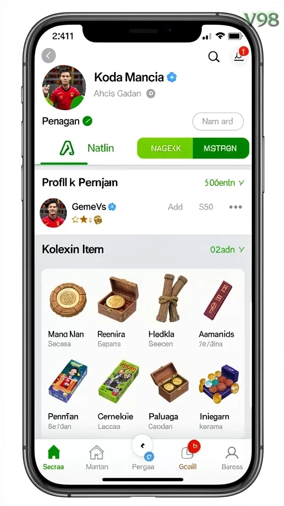Cuplikan layar VIP802 — halaman utama